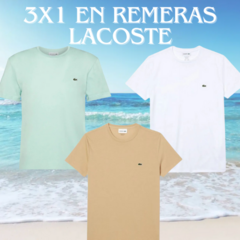 ¡PROMO EXCLUSIVA! PACK X 3 REMERAS LACOSTE