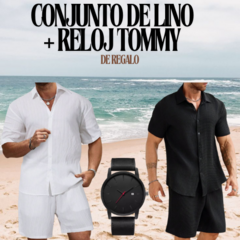 ¡COMBO NEW YEAR! CONJUNTO DE LINO + RELOJ TOMMY HILFIGER