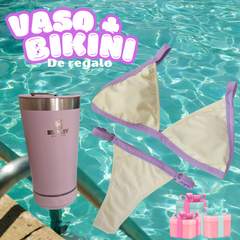 VASO STANLEY CON PARLANTE + BIKINI DE REGALO