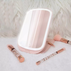 Imagen de ¡2X1 SET DE BELLEZA! ESPEJO LED + ORGANIZADOR DE MAQUILLAJE