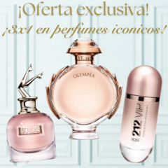 ¡OFERTA EXCLUSIVA! 3X1 EN PERFUMES ICONICOS!