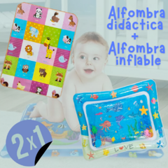 ¡2X1! Alfombra inflable + Alfombra didáctica