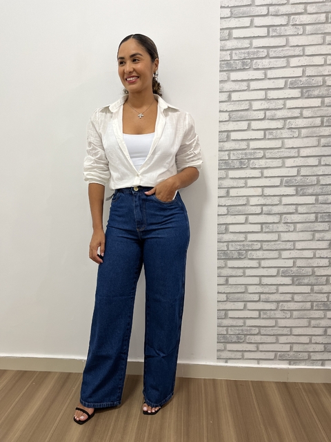 Calça jeans wide leg