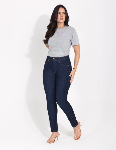 Calça Modeladora Magic Size® Cigarrete Escura - 1763865