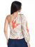 Blusa Mg Longa Estampado/Laranja Malha 2610292 - comprar online