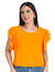 Blusa Mg Curta Laranja 2610301