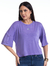 Blusa Ampla Lavanda Malha Slink 2890575