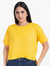 Blusa Ampla Amarela Malha Confort Brilho 2890636