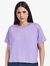 Blusa Ampla Lavanda Malha Confort Brilho 2890637