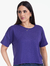 Blusa Ampla Roxo Malha Confort Brilho 2890638