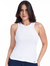 Blusa Regata Branca Malha Confort Brilho 2890653