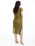 Vestido Midi Verde Musgo Renda-Plano 2890690 - comprar online