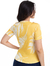 Blusa Estampado/Amarelo Baby Look Malha Canelada 3290063 - comprar online