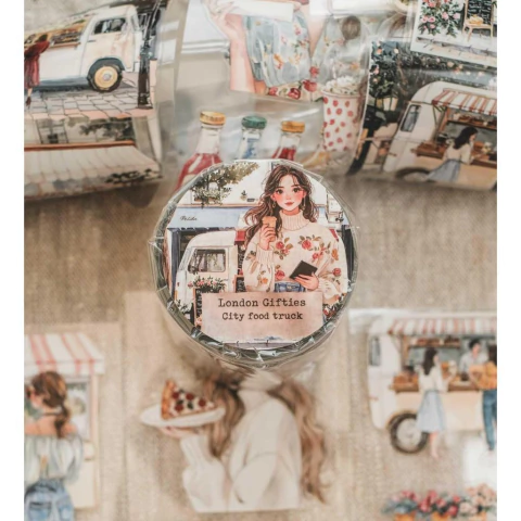 Loop pet tape London Gifties - City food truck - (destacável 1,25m)