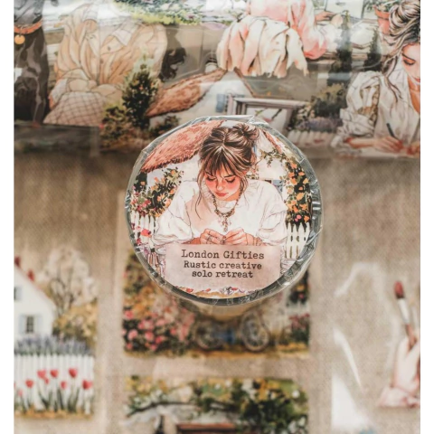 Loop pet tape London Gifties - Rustic creative solo retreat - (destacável 1,25m)