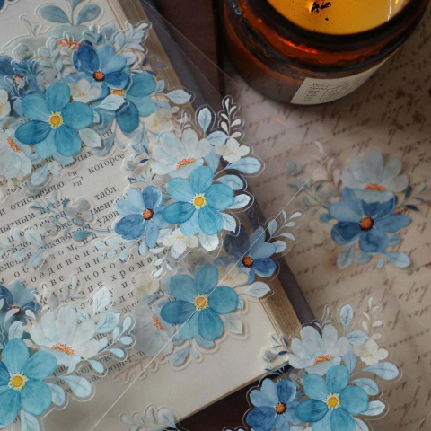 Cartela de adesivos destacáveis Yier - Multicolored bouquet (21x15cm) - comprar online