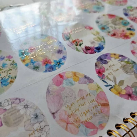 Loop pet tape Fairy Maru - Flower Scroll Special Edition 7 (Foil 6,5cmx1,10m)