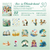 Kit 30 adesivos pet - Alice in Wonderland / The Litte Prince's Rose - Art Journal do Vintage