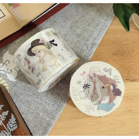 Loop Washi tape Star lululu Summer Holiday Girl