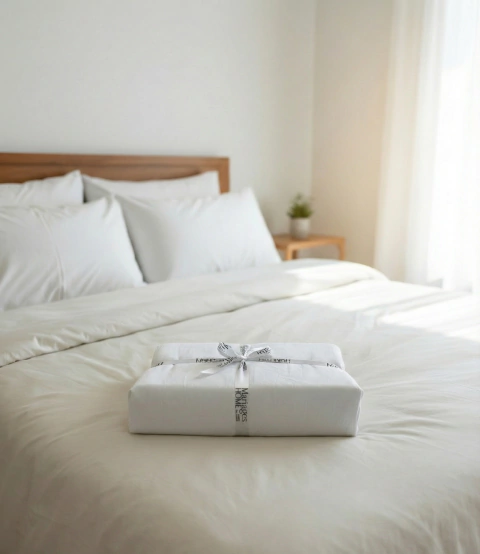 Funda Nórdica Línea Dubai Algodón + 2 Fundas de Almohada Jacquard - Blanco - comprar online