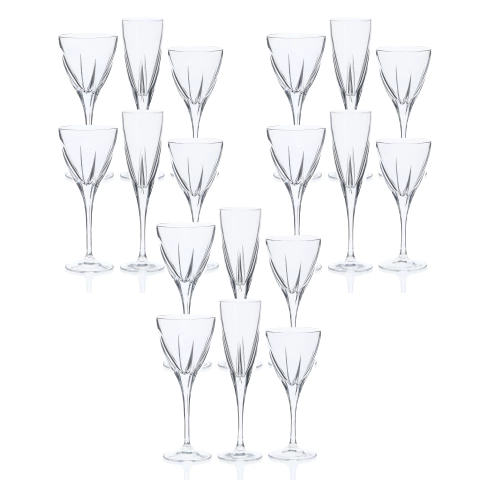 Set de 18 copas de cristal Línea Fusion - comprar online