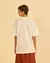 T-shirt Over- Fases da Lua Frida Kahlo Off White - loja online