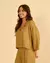 Blusa Intuição Khaki - Frida Moda Feminina Online - Conforto, Estilo e Autenticidade