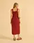 Vestido Poesia Bordô - comprar online