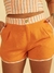 Short Laranja com Cós Listrado - Estampado - comprar online