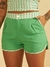 Short Verde Folha com Cós Listrado - Estampado - comprar online