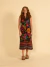Vestido Jardim Noturno - Estampado na internet