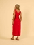 Vestido Longo Vermelho - Liso na internet