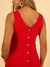 Vestido Longo Vermelho - Liso - Frida Moda Feminina Online - Conforto, Estilo e Autenticidade