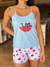 Imagem do Pijama Feminino Du Ponto com Alças Finas em Algodão Estampado