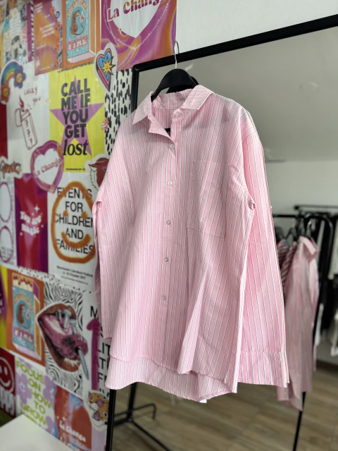CAMISA OVER LUPE | ROSA
