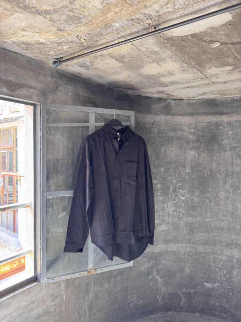 CAMISA OVER LENA | BLACK