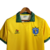 Camisa Seleção Brasileira Retrô I 88/90 Topper Torcedor Maculina - Amarela com gola verde - LOJA TORCIDA APAIXONADA