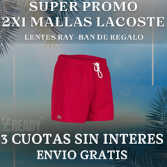 PROMO VERANO/2 MALLAS LACOSTE+LENTES RAY-BAN DE REGALO!!ENVIO GRATIS!! - tienda online