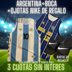 3X1 BOCA + ARGENTINA + OJOTAS DE REGALO !! ENVIO GRATIS A TODO EL PAIS