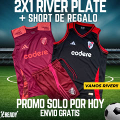 3X1 RIVER PLATE 2 MUSCULOSAS + SHORT DE REGALO !! ENVIO GRATIS