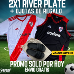 3X1 RIVER PLATE CAMISETA Y MUSCULOSA + PAR DE OJOTAS ADILETTE DE REGALO!!