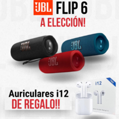 PROMO REYES MAGOS : JBL FLIP 6 + AURICULARES inalámbricos i12 DE REGALO