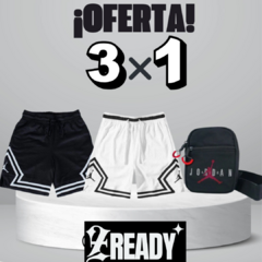 OFERTA JORDAN 3X1!! 2 SHORTS + MORRAL DE REGALO!!! - comprar online