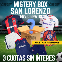 CAJA MISTERIOSA SAN LORENZO-HASTA 5 PRENDAS-¡CALIDAD G5!™/ ENVIO GRATIS!