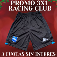 3X1 RACING MUSCULOSA AZUL Y NEGRA + SHORT DE REGALO!! en internet