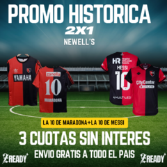 PROMO HISTORICA DE NEWELL'S/LA 10 DE MARADONA+LA 10 DE MESSI!-¡CALIDAD G5!™/ENVIO GRATIS!! - comprar online