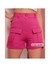 Domi Modas Short Feminino Fashion Alfaiataria Botão Ziper Cargo 55 - Domi Modas