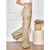 Domi Modas Calça Cargo Wide Leg Sarja com Bolso Lateral 113 - loja online