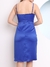 Domi Modas Vestido Cetim Midi Fenda Lateral Coleção Nova C180 - Domi Modas