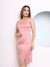 Domi Modas Vestido Cetim Midi Fenda Lateral Coleção Nova C180 na internet